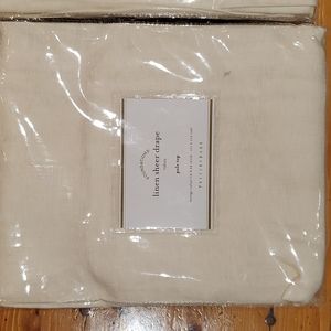Pottery Barn Linen Sheer Drape